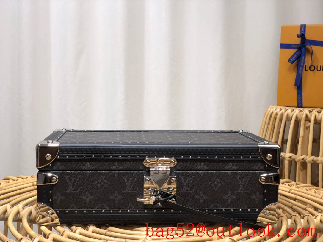 Louis Vuitton LV Men Bisten Watch Suitcase Box Bag with Monogram Canvas M21286 Black