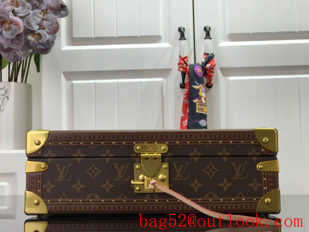 Louis Vuitton LV Men Bisten Watch Suitcase Box Bag with Monogram Canvas M21286 Pink