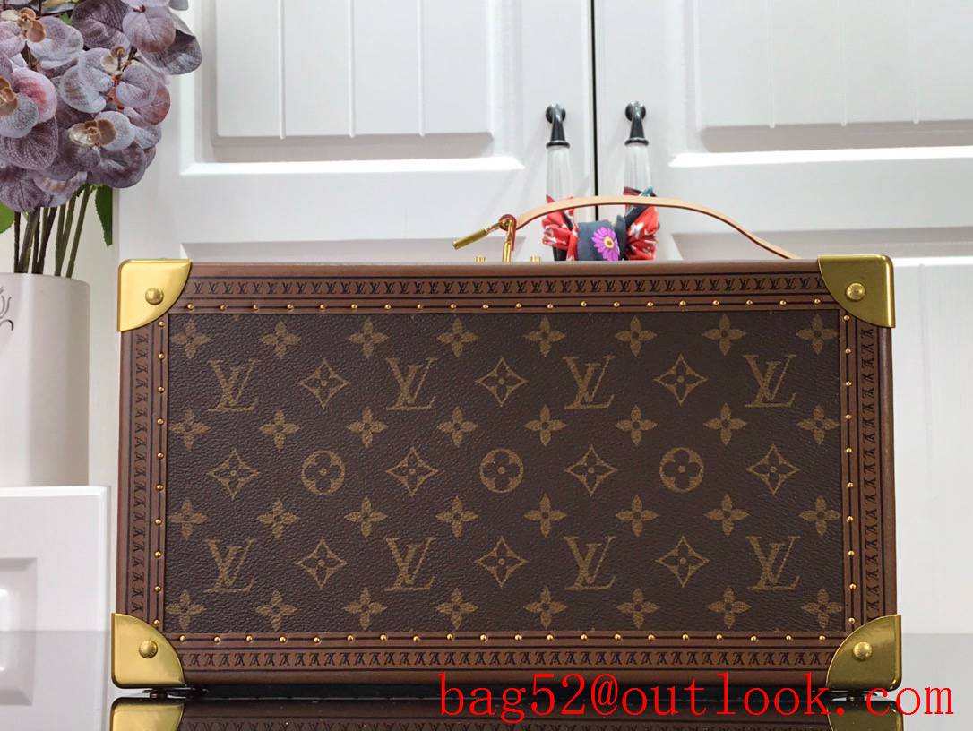 Louis Vuitton LV Men Bisten Watch Suitcase Box Bag with Monogram Canvas M21286 Pink