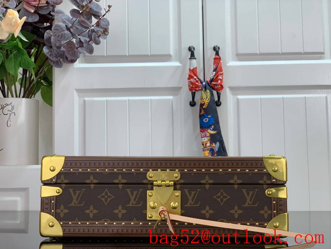 Louis Vuitton LV Men Bisten Watch Suitcase Box Bag with Monogram Canvas M21286 Beige