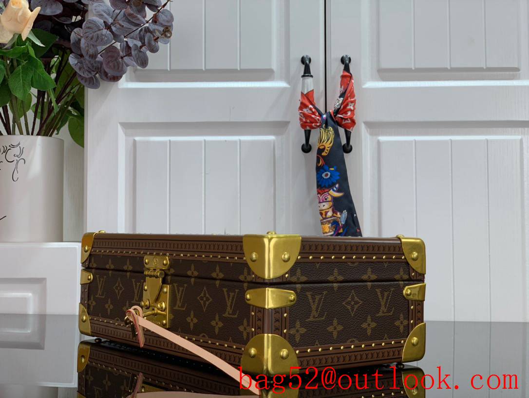 Louis Vuitton LV Men Bisten Watch Suitcase Box Bag with Monogram Canvas M21286 Beige