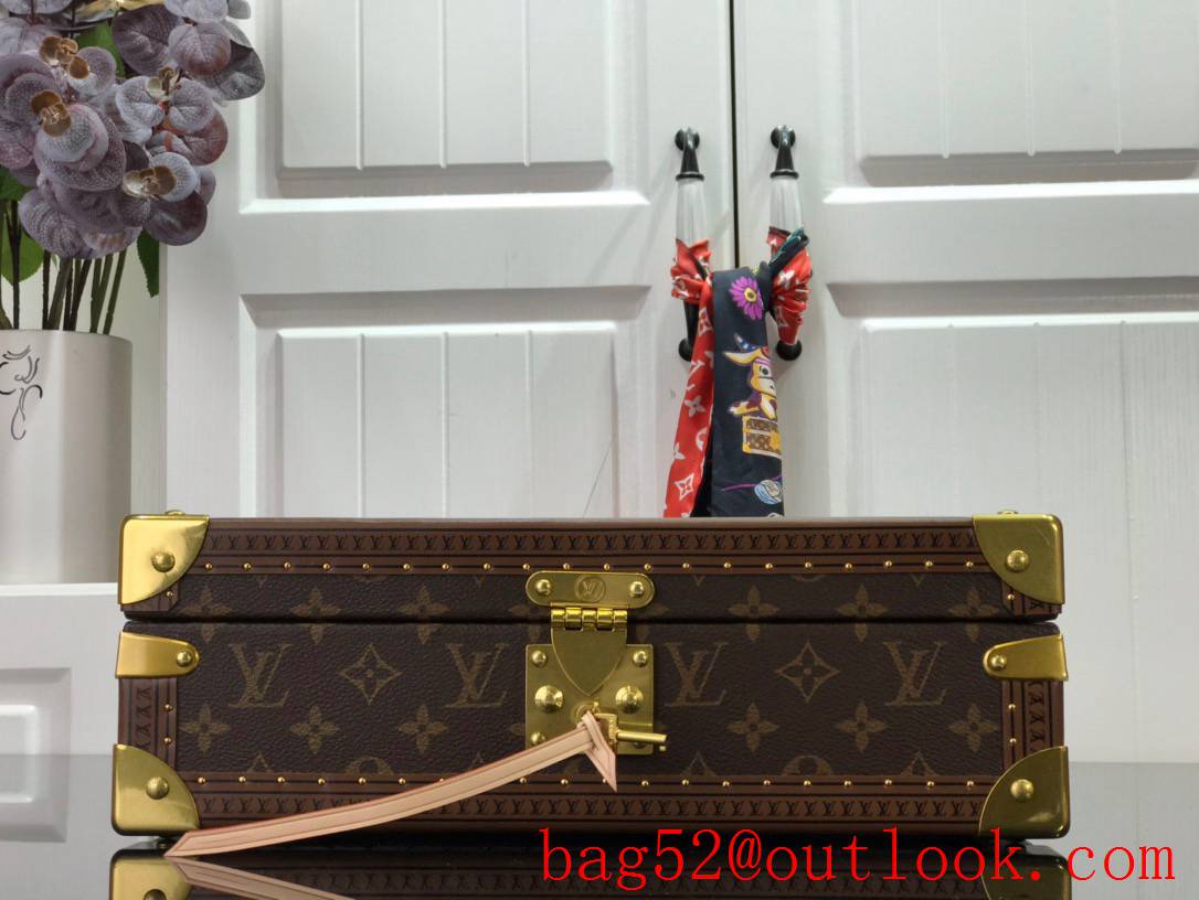 Louis Vuitton LV Men Bisten Watch Suitcase Box Bag with Monogram Canvas M21286 Orange