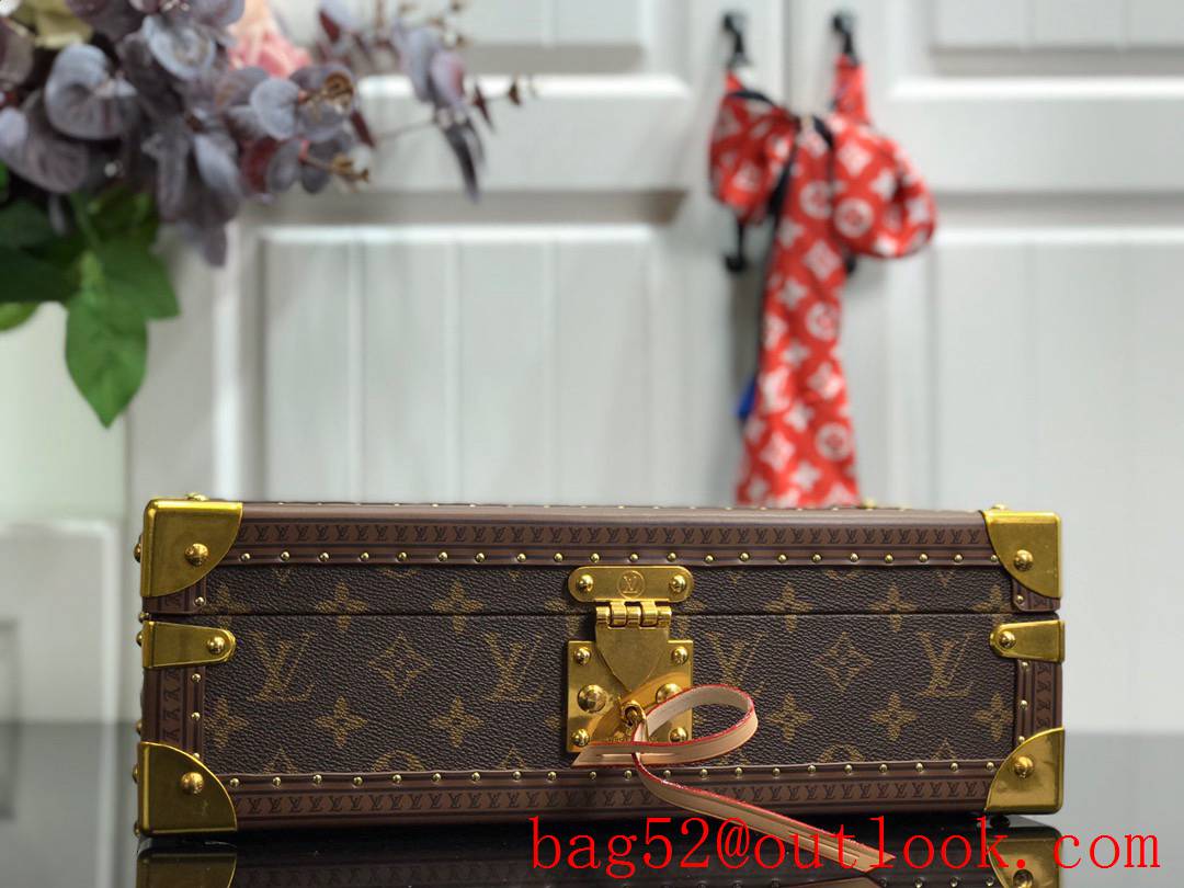 Louis Vuitton LV Men Bisten Watch Suitcase Box Bag with Monogram Canvas M21286 Apricot