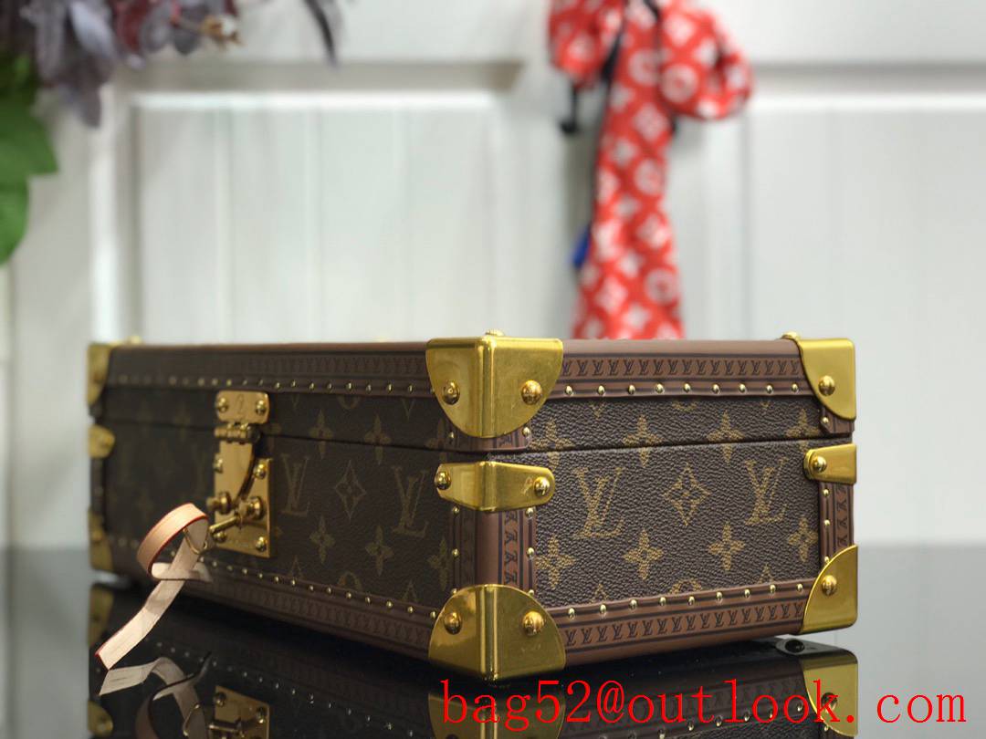 Louis Vuitton LV Men Bisten Watch Suitcase Box Bag with Monogram Canvas M21286 Apricot