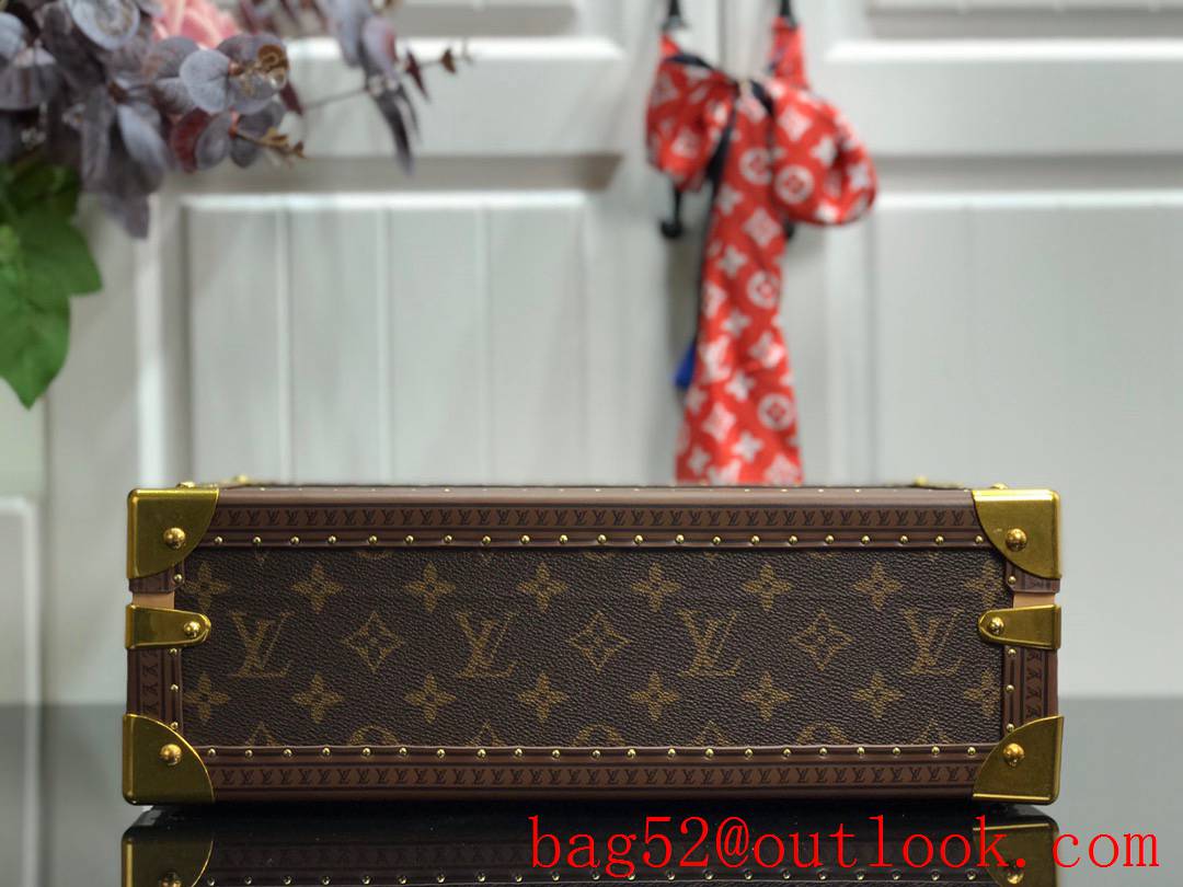 Louis Vuitton LV Men Bisten Watch Suitcase Box Bag with Monogram Canvas M21286 Apricot