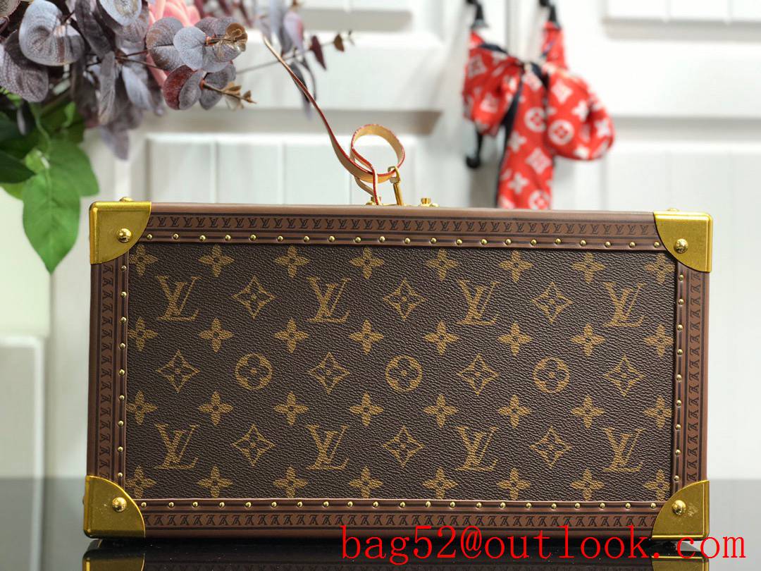 Louis Vuitton LV Men Bisten Watch Suitcase Box Bag with Monogram Canvas M21286 Apricot