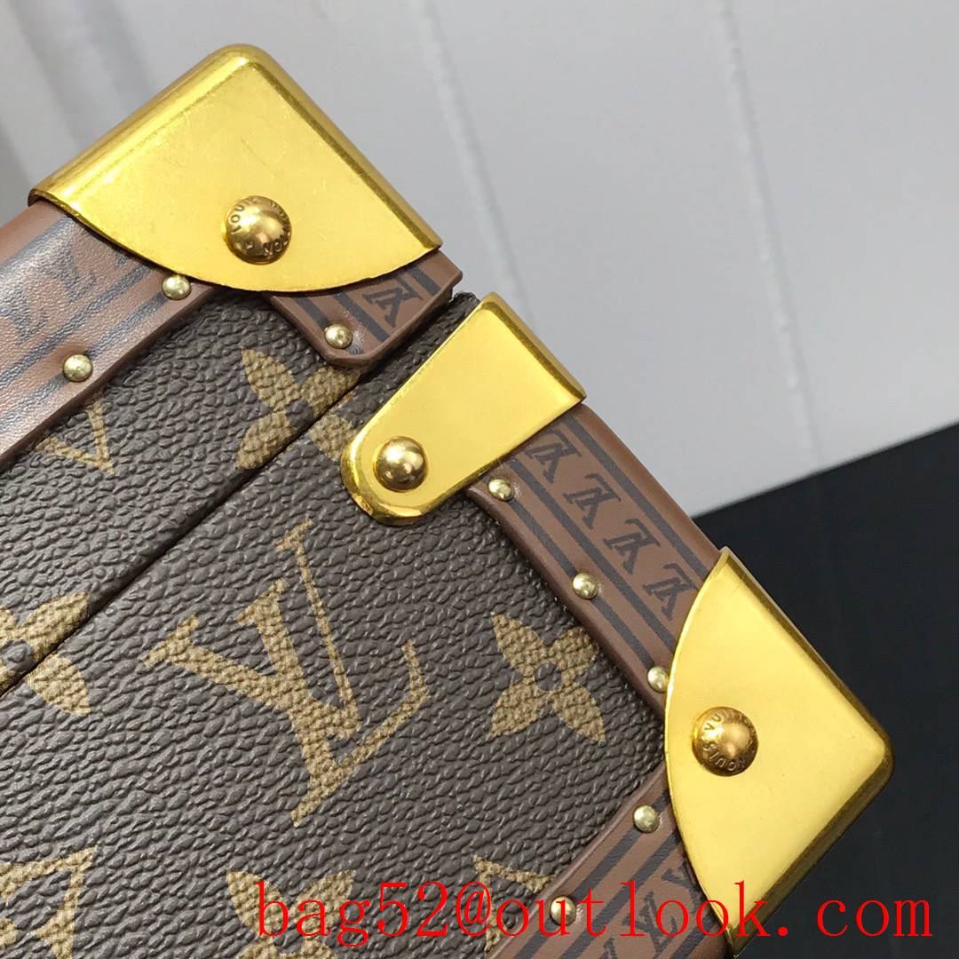 Louis Vuitton LV Men Bisten Watch Suitcase Box Bag with Monogram Canvas M21286 Apricot