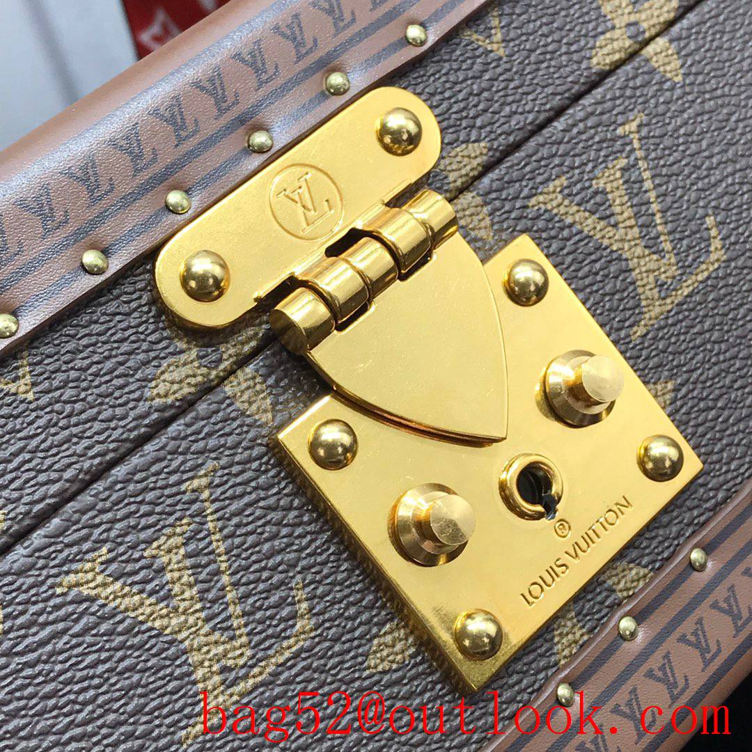 Louis Vuitton LV Men Bisten Watch Suitcase Box Bag with Monogram Canvas M21286 Apricot