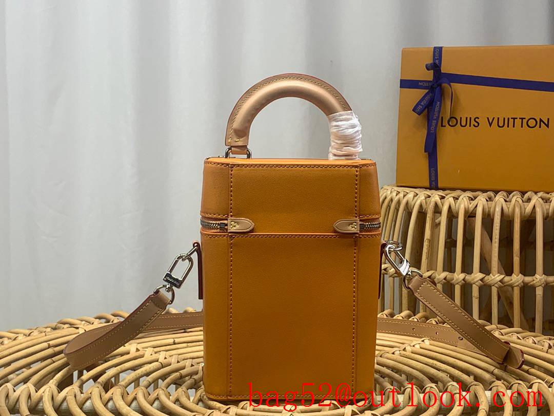 Louis Vuitton LV Men Vertical Box Trunk Bag Handbag Orange M59666