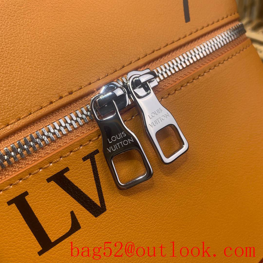 Louis Vuitton LV Men Vertical Box Trunk Bag Handbag Orange M59666