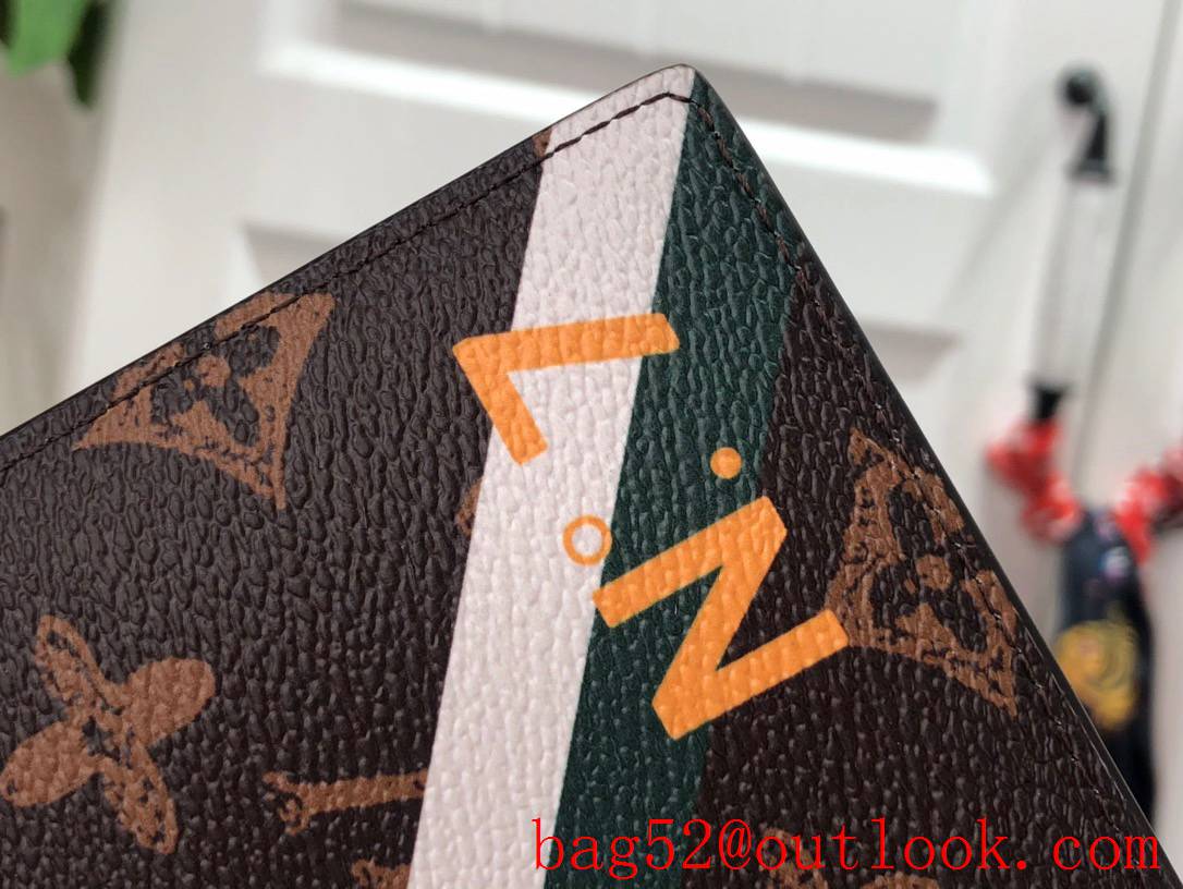 Louis Vuitton LV Men N 7 Multiple Wallet Purse with Monogram Canvas M81257