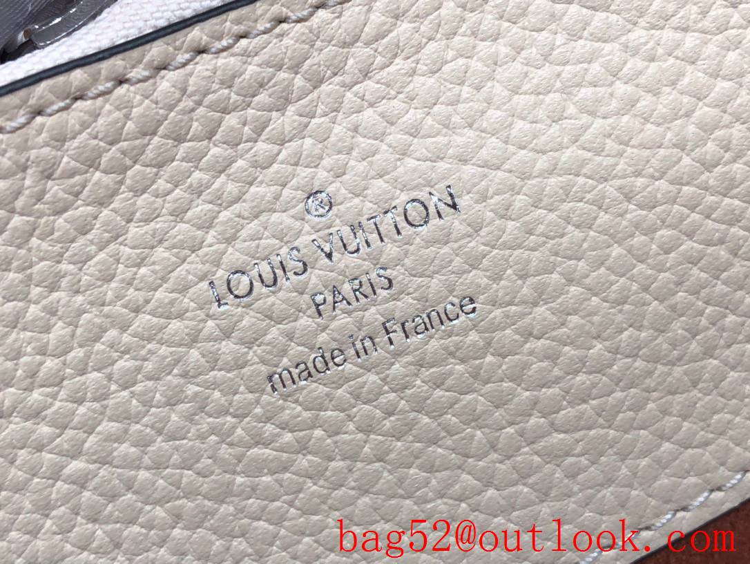 Louis Vuitton LV Calfskin Leather Bella Tote Bag Handbag M59203 Beige