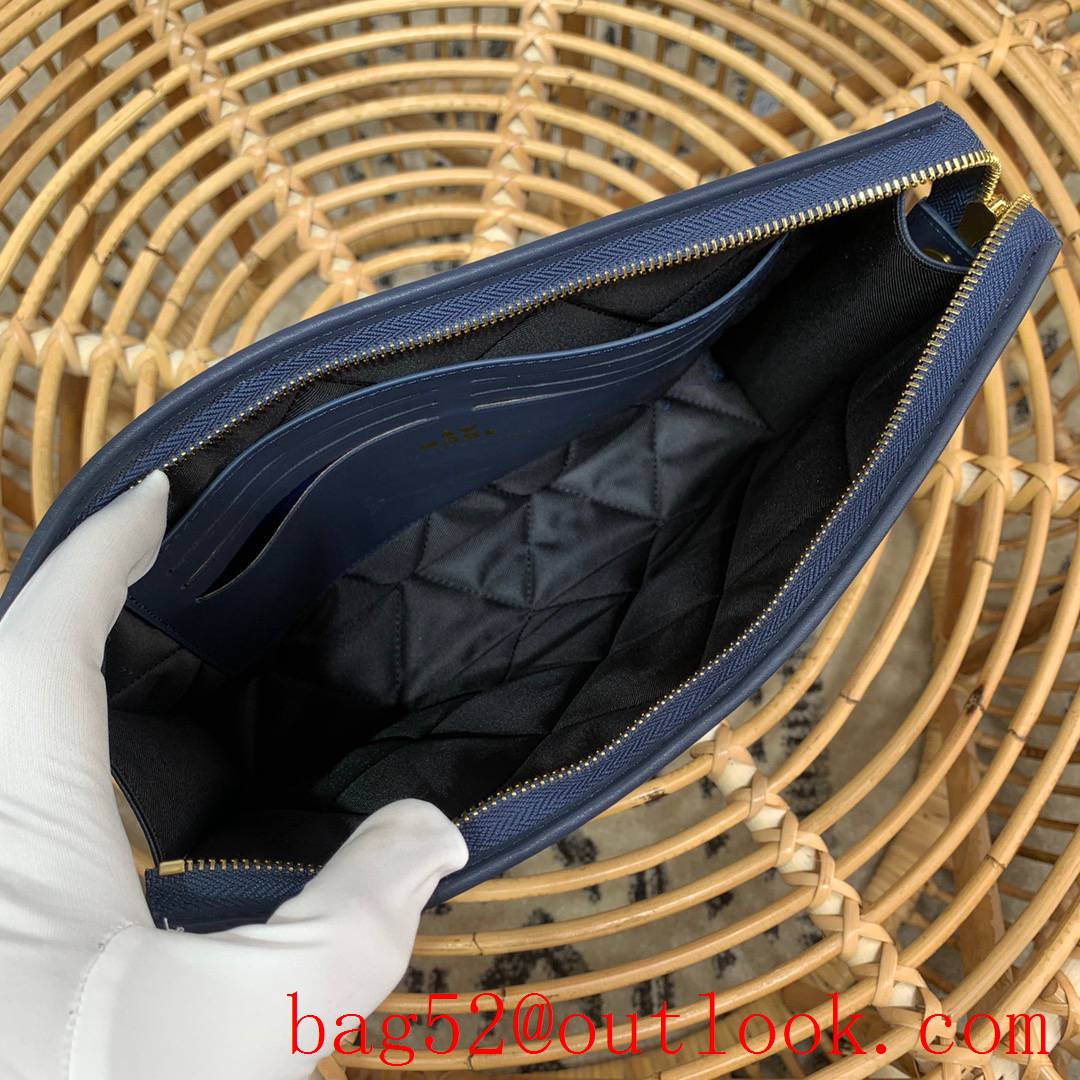 Louis Vuitton LV Men Pochette Voyage Medium Clutch Bag Handbag M45961 Blue