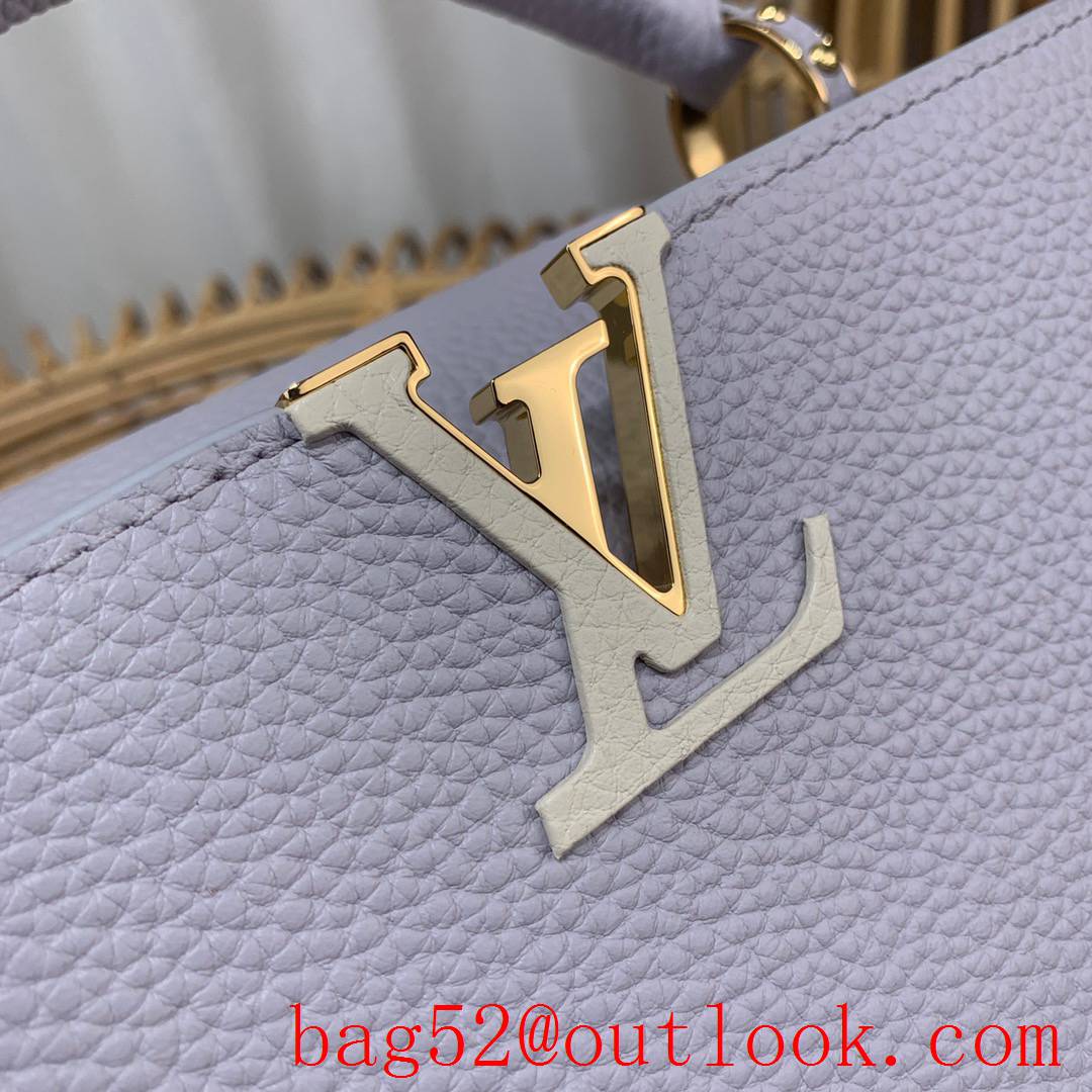 Louis Vuitton LV Taurillon Leather Capucines BB Handbag Bag M59512 Purple