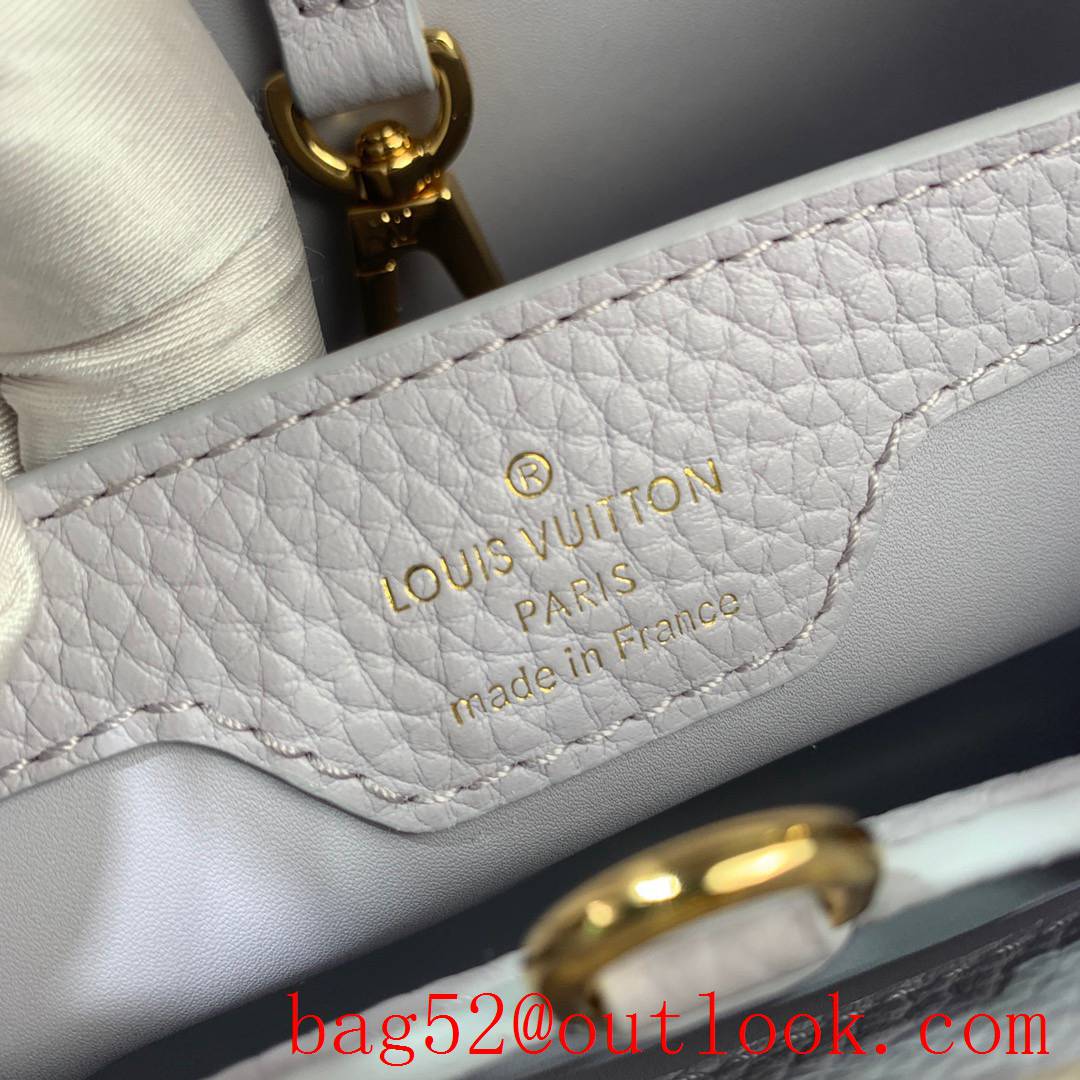 Louis Vuitton LV Taurillon Leather Capucines BB Handbag Bag M59512 Purple