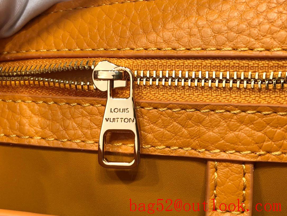 Louis Vuitton LV Taurillon Leather Capucines BB Handbag Bag M48865 Orange