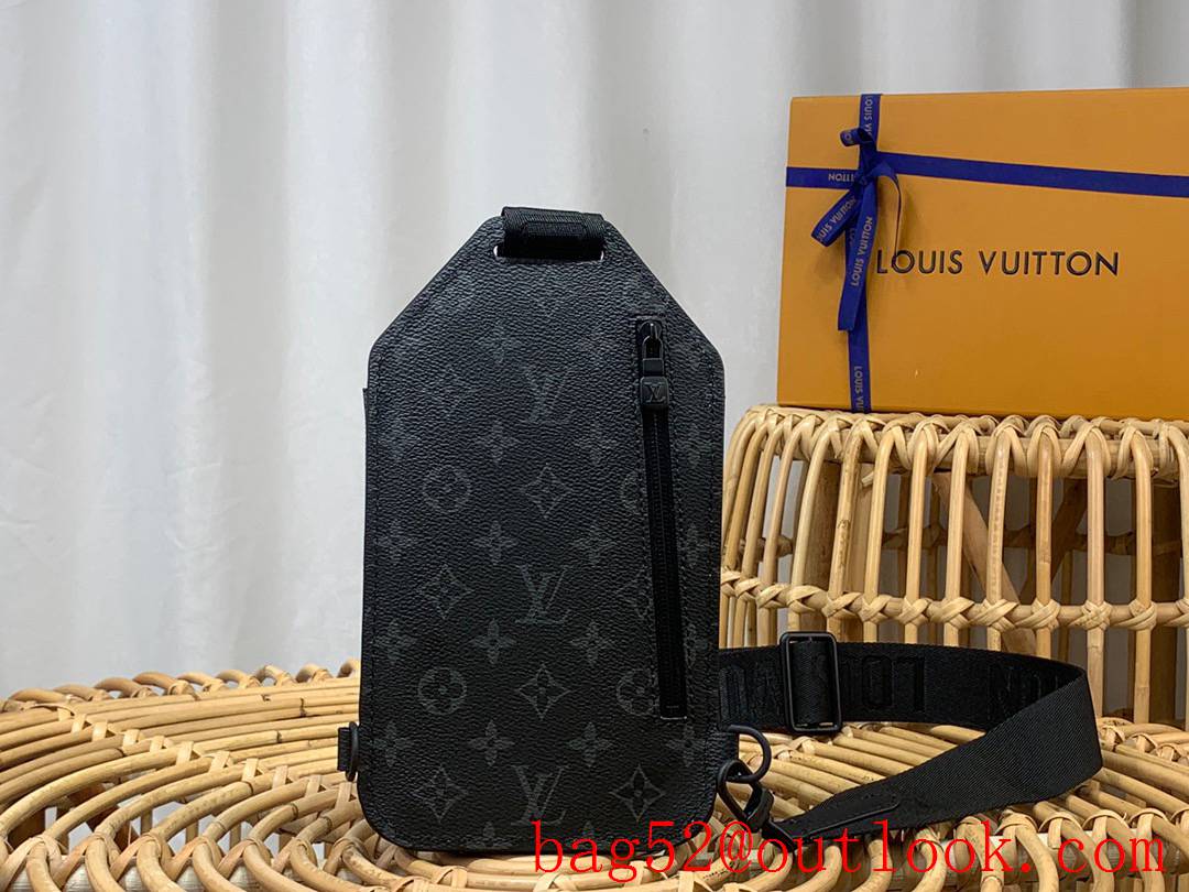 Louis Vuitton LV Men Saumur Monogram Eclipse Canvas Shoulder Bag M45912