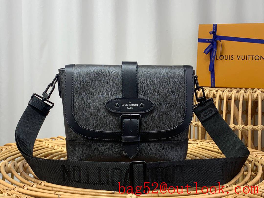 Louis Vuitton LV Men Saumur Messenger Bag with Monogram Eclipse Canvas M45911