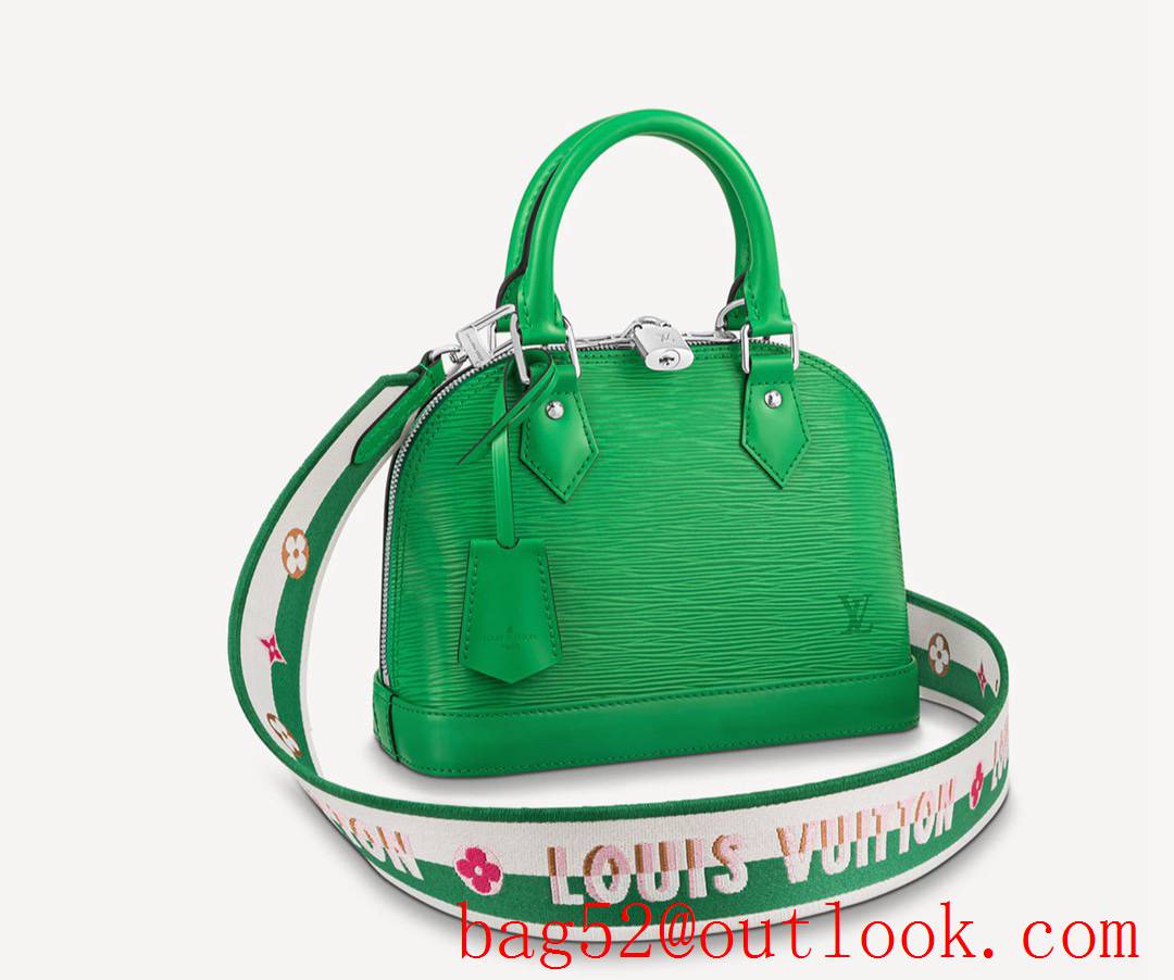 Louis Vuitton LV Alma BB Epi Leather Handbag Bag M59357 Green