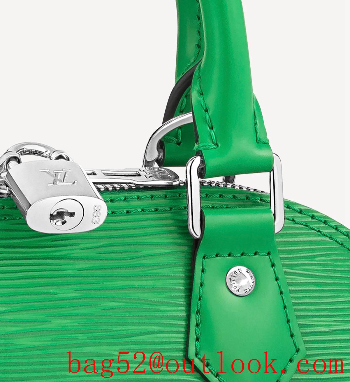 Louis Vuitton LV Alma BB Epi Leather Handbag Bag M59357 Green