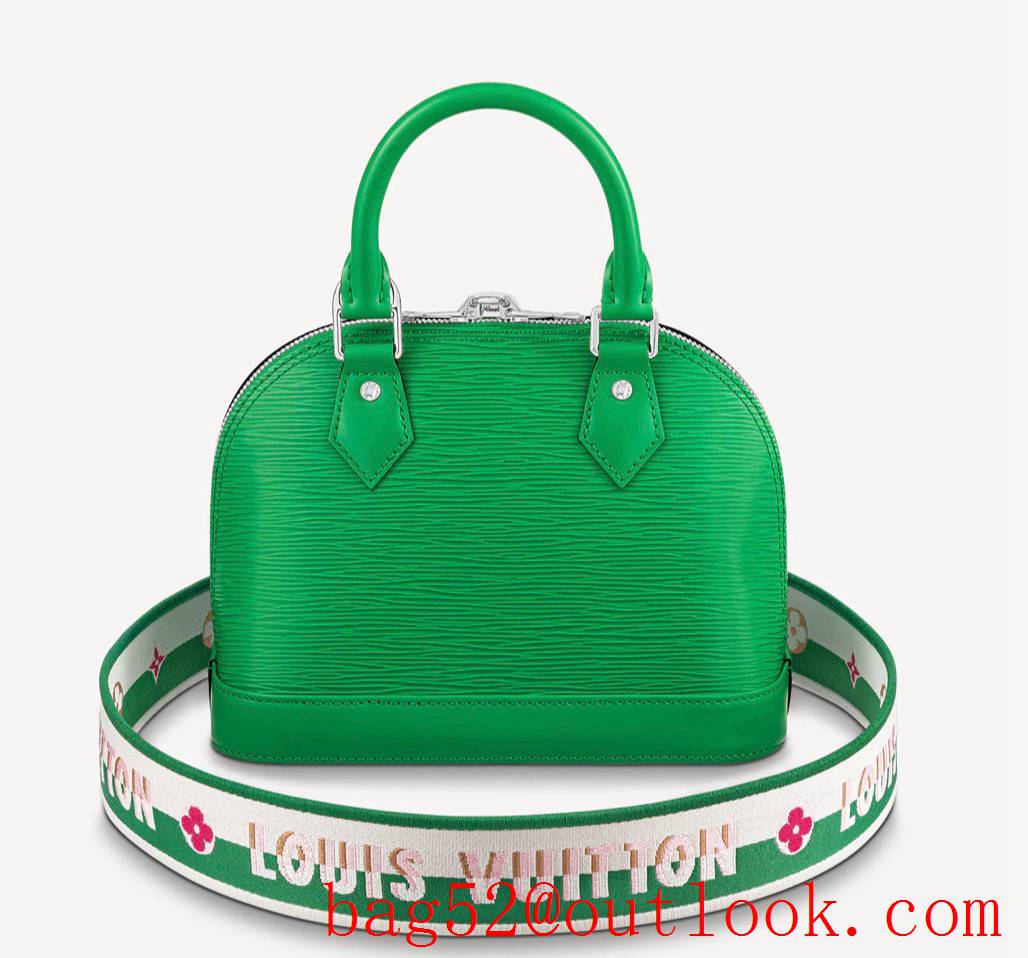 Louis Vuitton LV Alma BB Epi Leather Handbag Bag M59357 Green