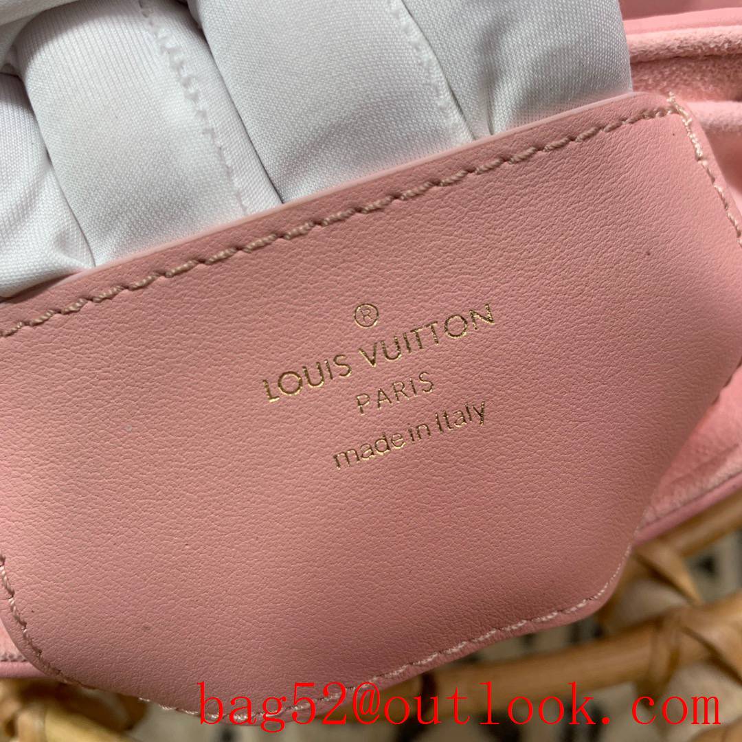 Louis Vuitton LV New Wave Multi-Pochette Real Leather Shoulder Bag Handbag M56461 Pink