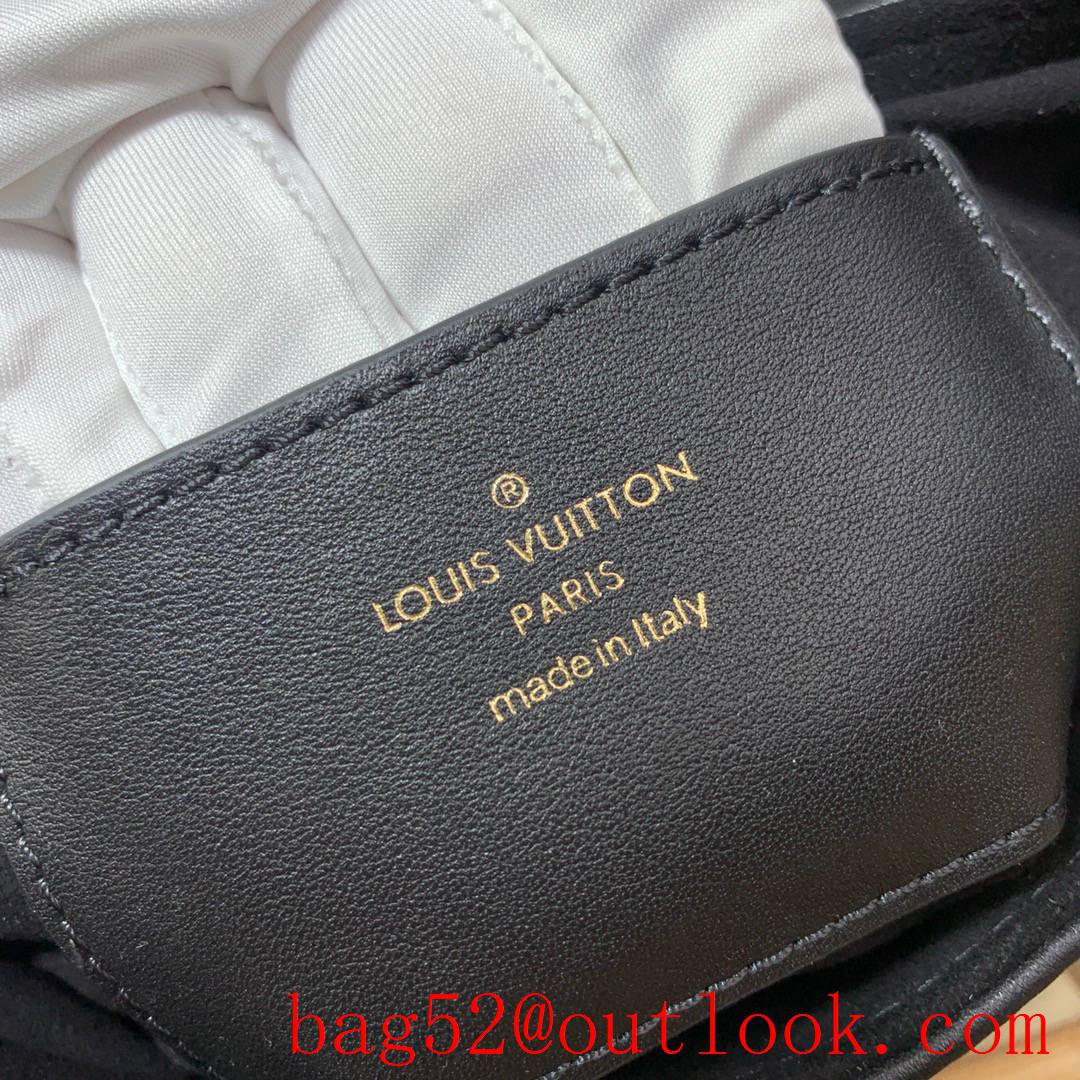 Louis Vuitton LV New Wave Multi-Pochette Real Leather Shoulder Bag Handbag M56461 Black