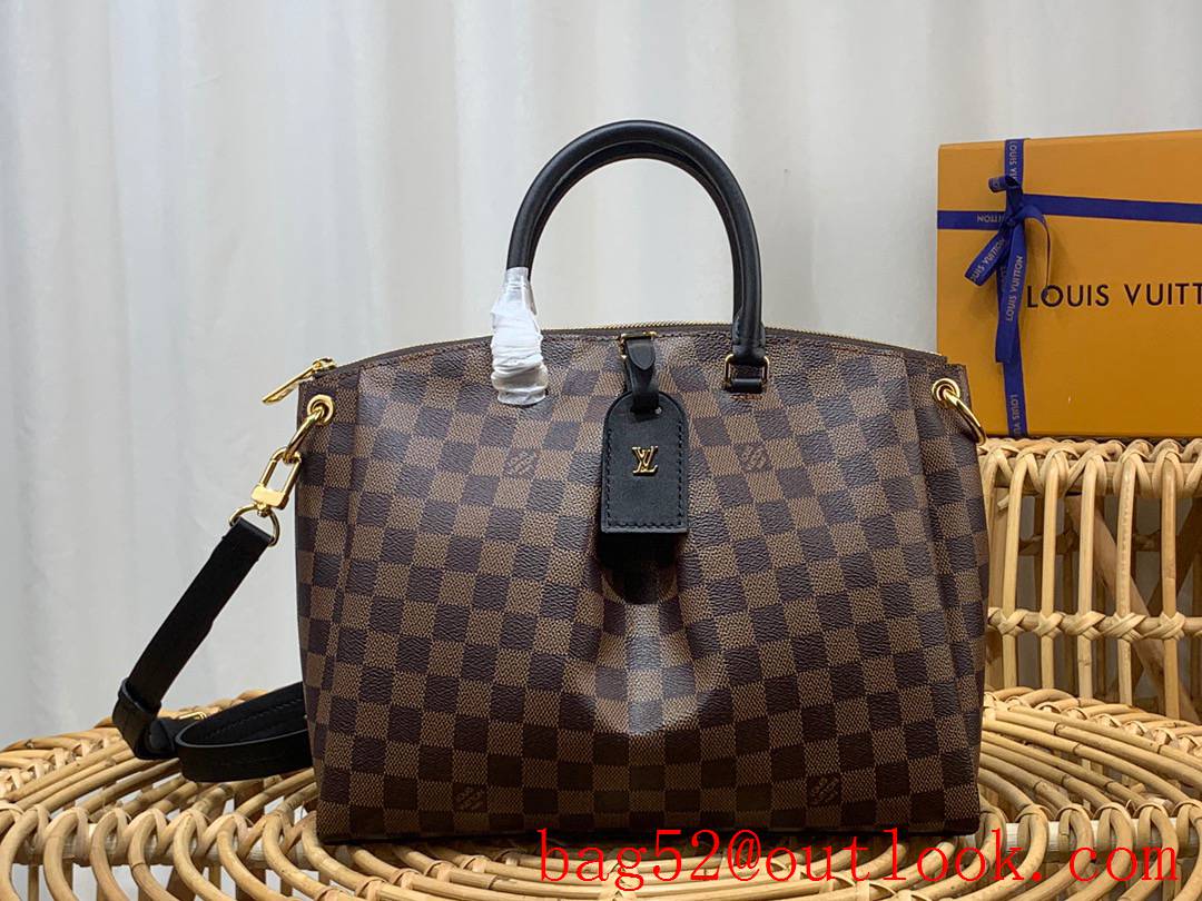Louis Vuitton LV Damier Ebene Boetie Medium Tote Bag Handbag M45987 Brown