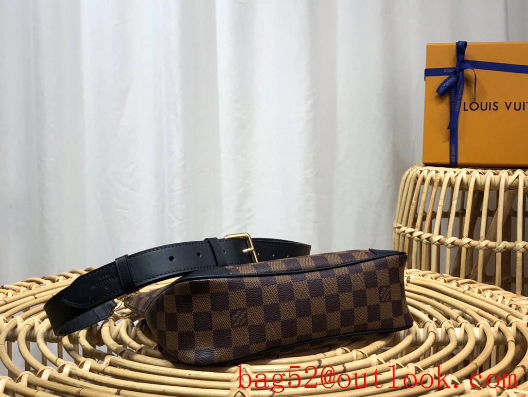 Louis Vuitton LV Damier Ebene Odeon PM Shoulder Bag Handbag N50064 Black