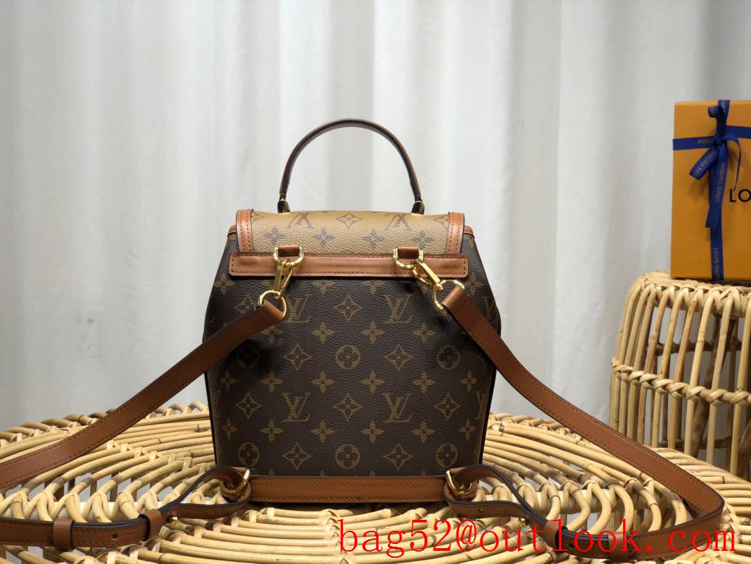 Louis Vuitton LV Dauphine Small Backpack Bag with Monogram Reverse Canvas M45142