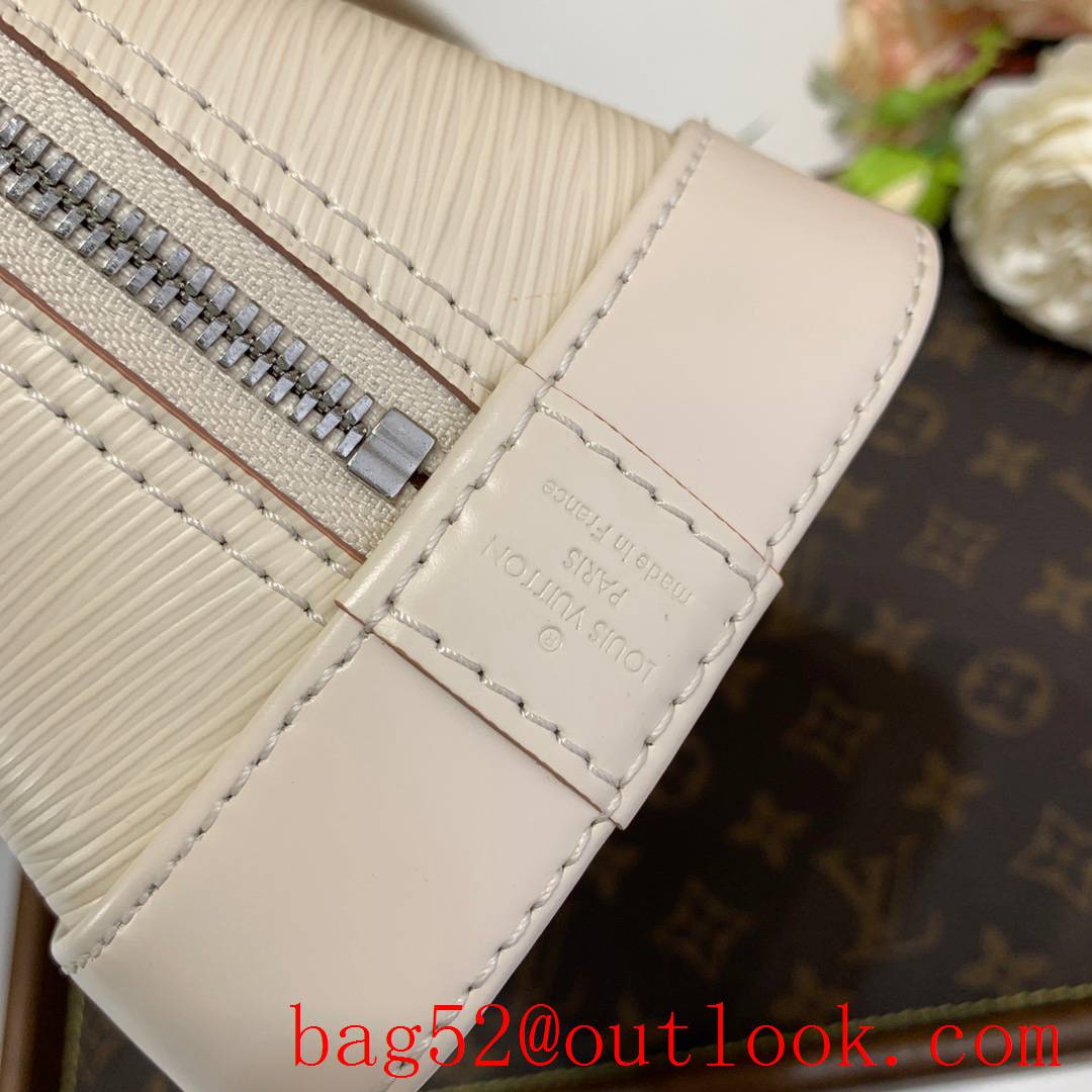 Louis Vuitton LV Alma BB Epi Leather Handbag Bag M58706 Cream