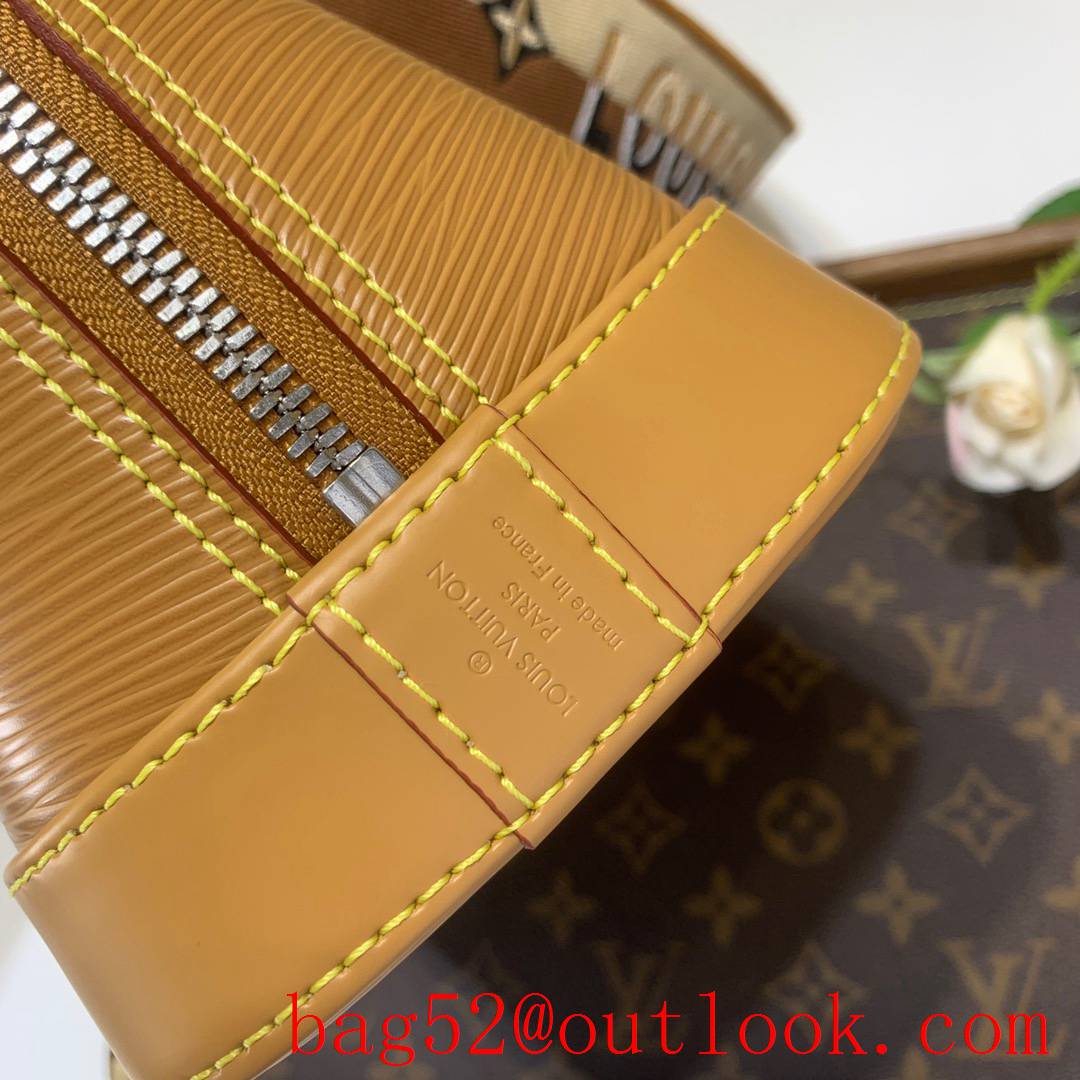 Louis Vuitton LV Alma BB Epi Leather Handbag Bag M57540 Tan