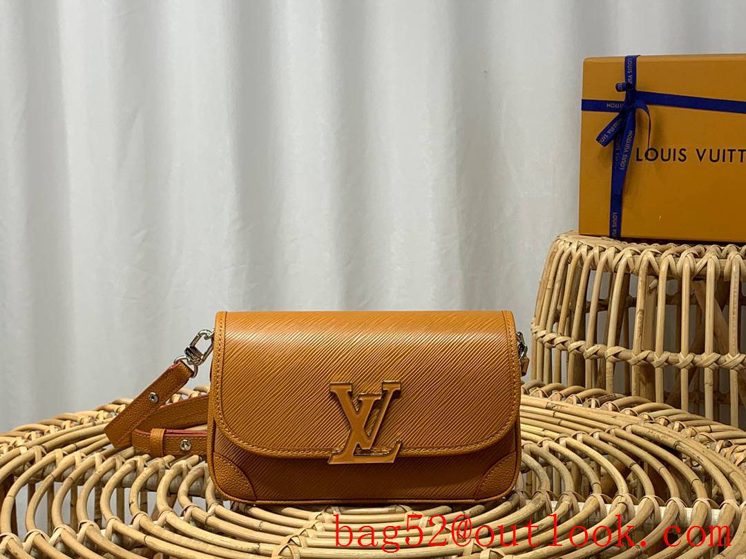 Louis Vuitton LV Buci Epi Leather Shoulder Bag Handbag M59459 Tan