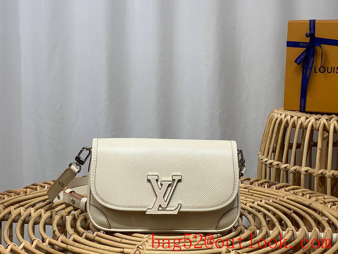 Louis Vuitton LV Buci Epi Leather Shoulder Bag Handbag M59457 Cream