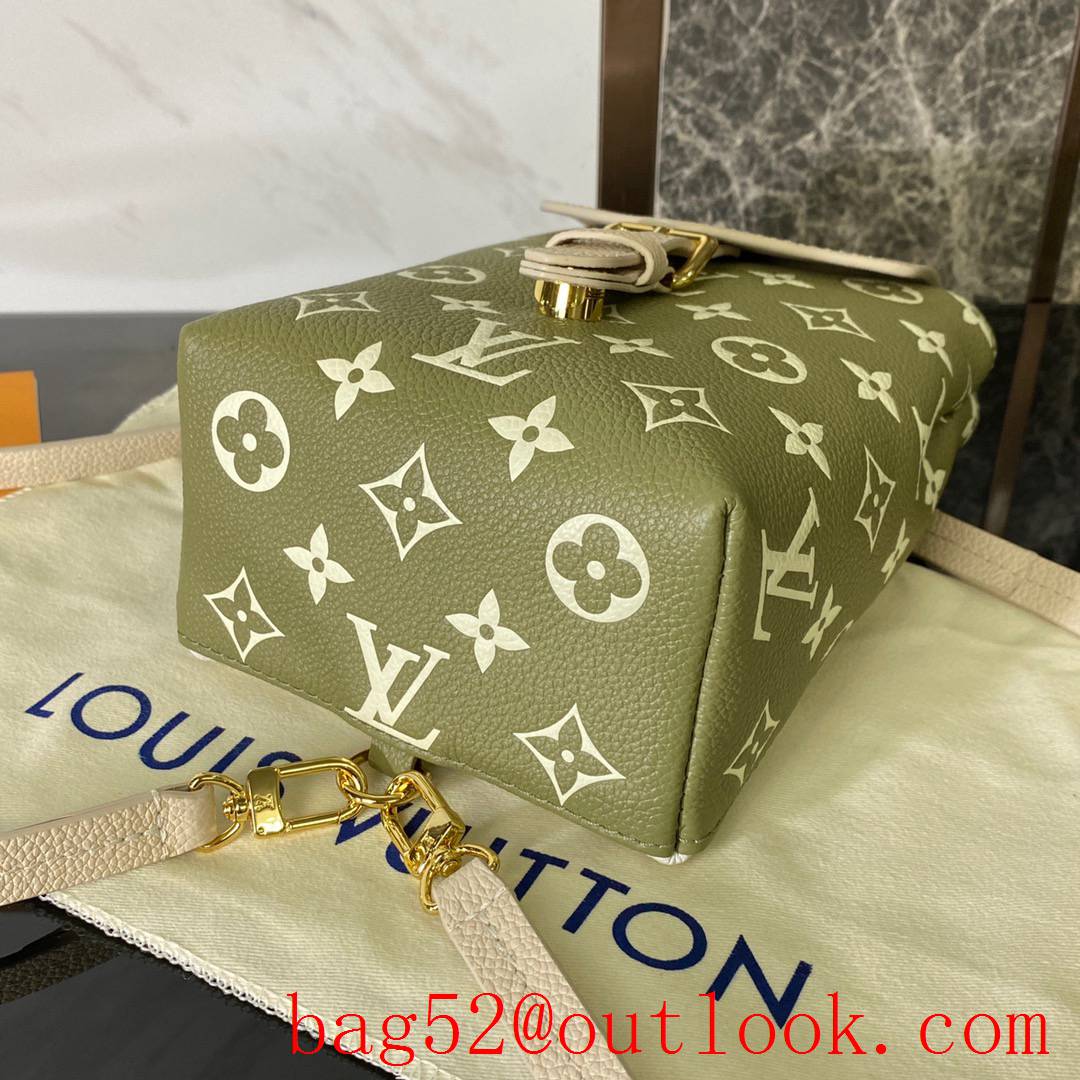 Louis Vuitton LV Tiny Backpack Bag with Monogram Empreinte Leather M81353 Green
