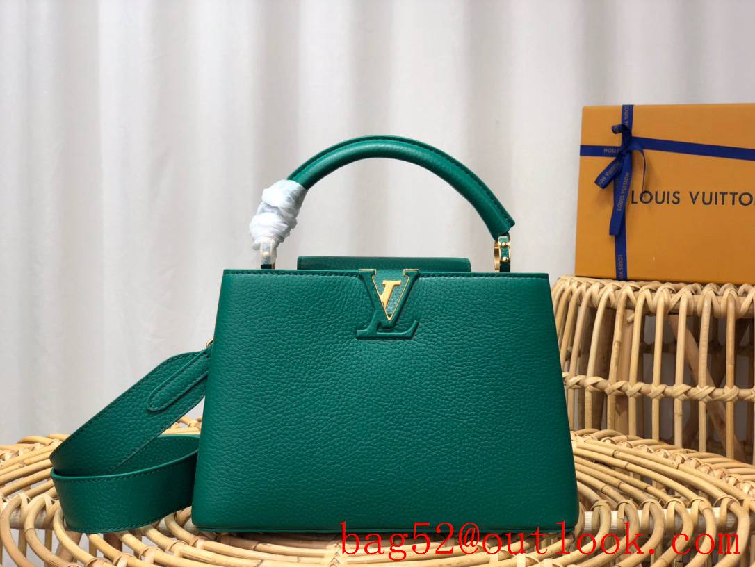 Louis Vuitton LV Capucines BB Bag Handbag with Taurillon Leather M59434 Green