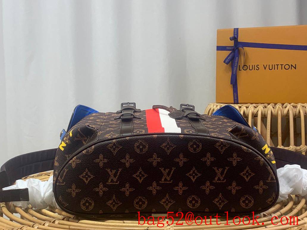 Louis Vuitton LV Men Monogram Canvas Christopher Backpack Bag M59662 Trunk L'OEIL
