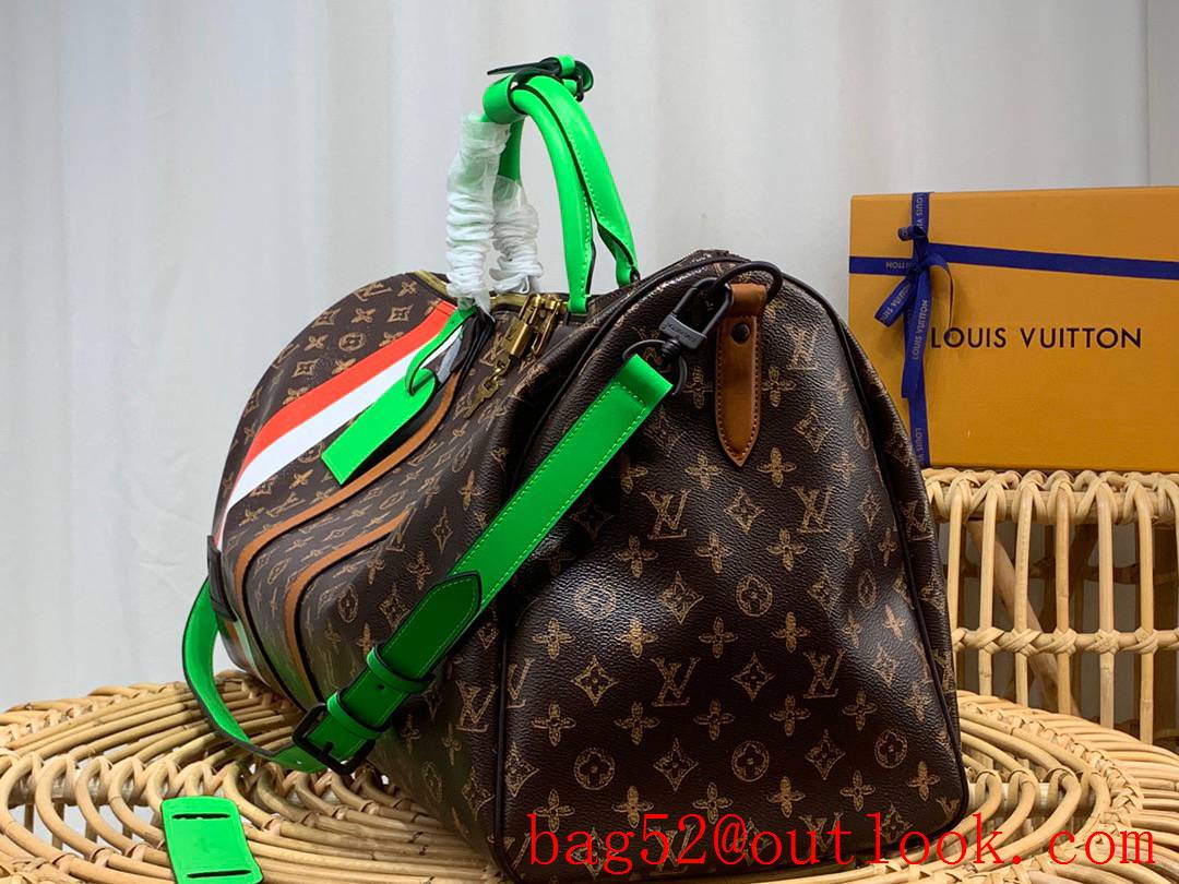 Louis Vuitton LV Men Monogram Canvas N 7 Keepall 55 Travel Bag Handbag M59661 Trunk L'OEIL