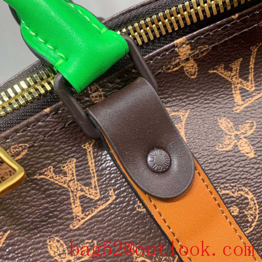 Louis Vuitton LV Men Monogram Canvas N 7 Keepall 55 Travel Bag Handbag M59661 Trunk L'OEIL