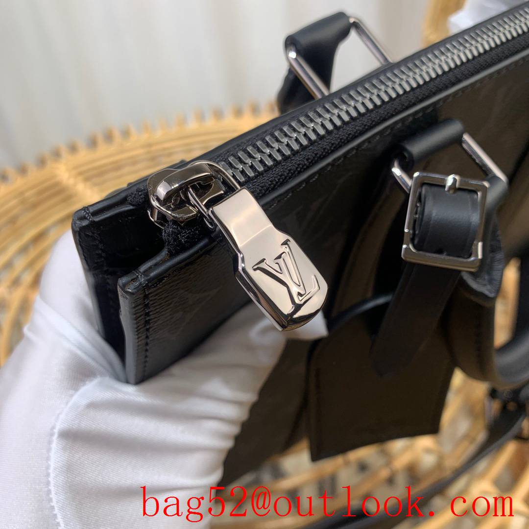 Louis Vuitton LV Men Sac Plat Cross Handbag Bag with Monogram Canvas M46098 Black