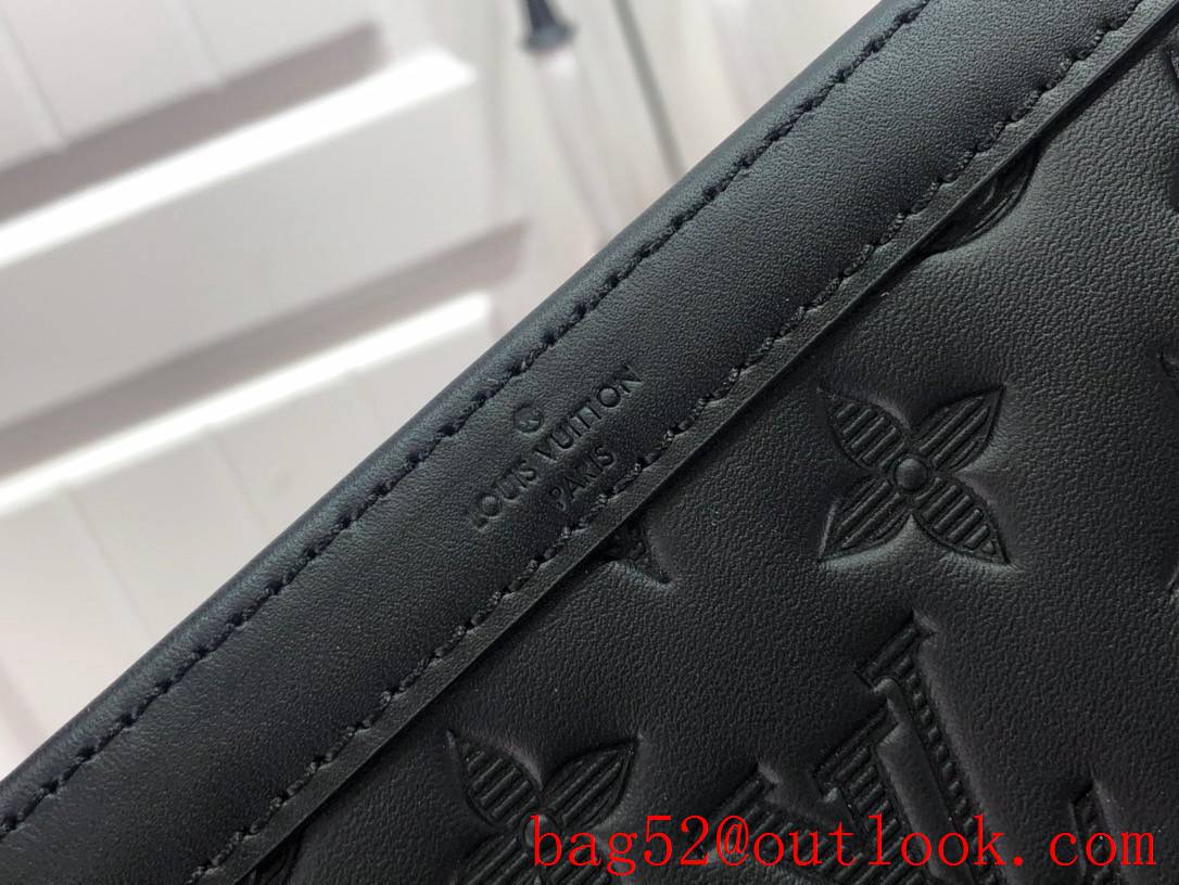 Louis Vuitton LV Men Gaston Wearable Wallet Bag with Monogram Shadow Leather M81115 Black