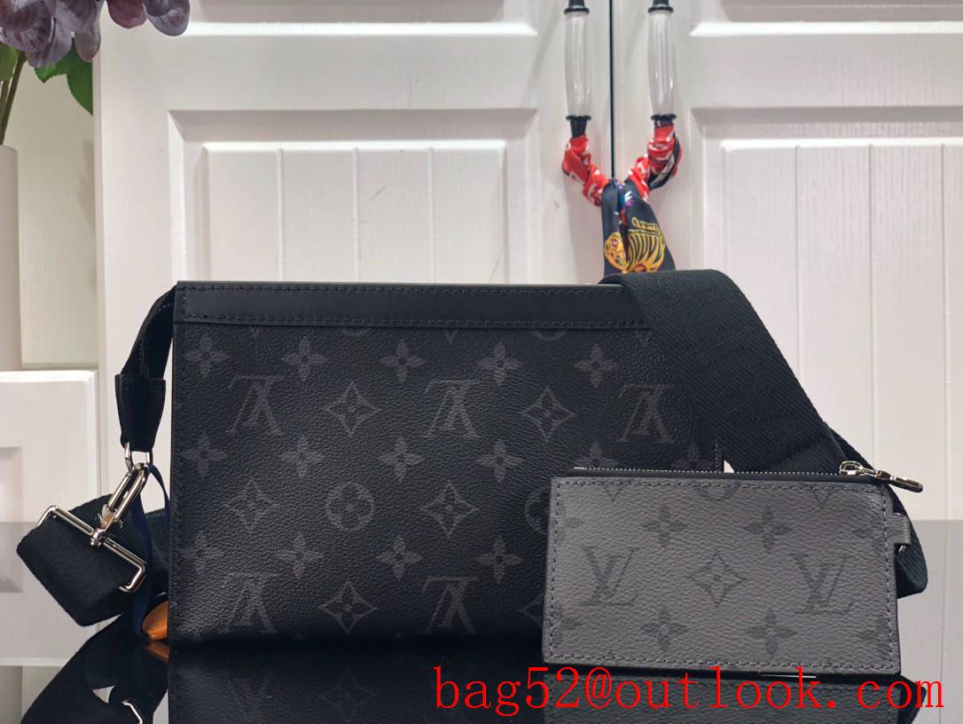 Louis Vuitton LV Men Gaston Wearable Wallet Bag with Monogram Canvas M81018 Black