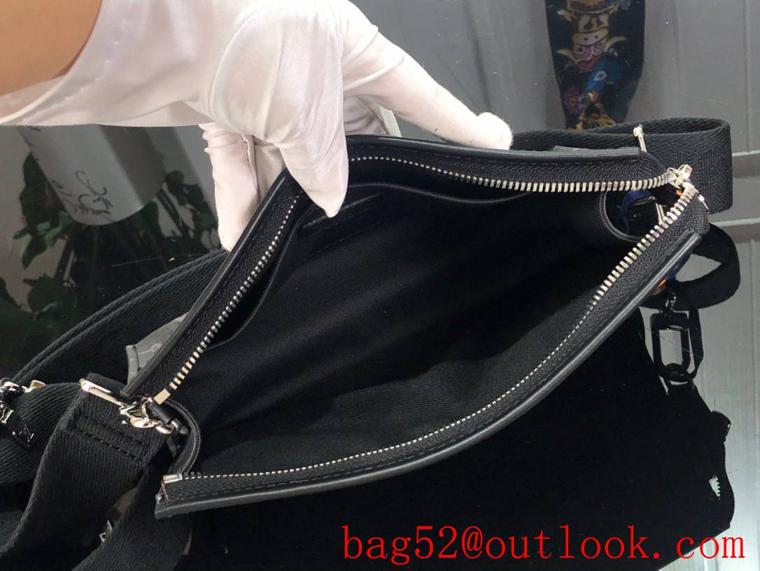 Louis Vuitton LV Men Gaston Wearable Wallet Bag with Monogram Canvas M81018 Black