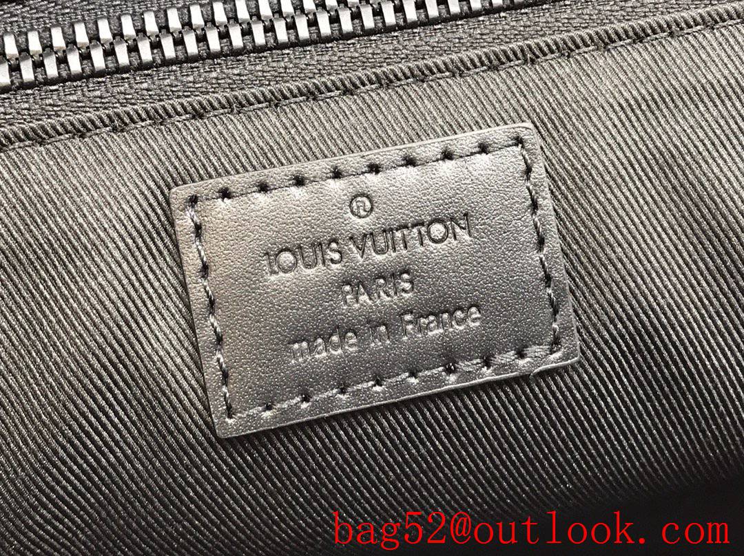 Louis Vuitton LV Men Monogram Canvas Sac Plat Horizontal Zippe Briefcase Bag Handbag M45265 Black