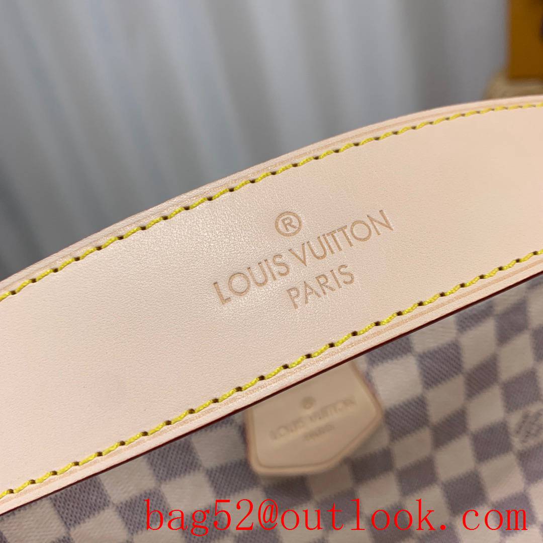 Louis Vuitton LV Graceful Small Handbag Bag with Damier Azur Canvas N42249 Cream