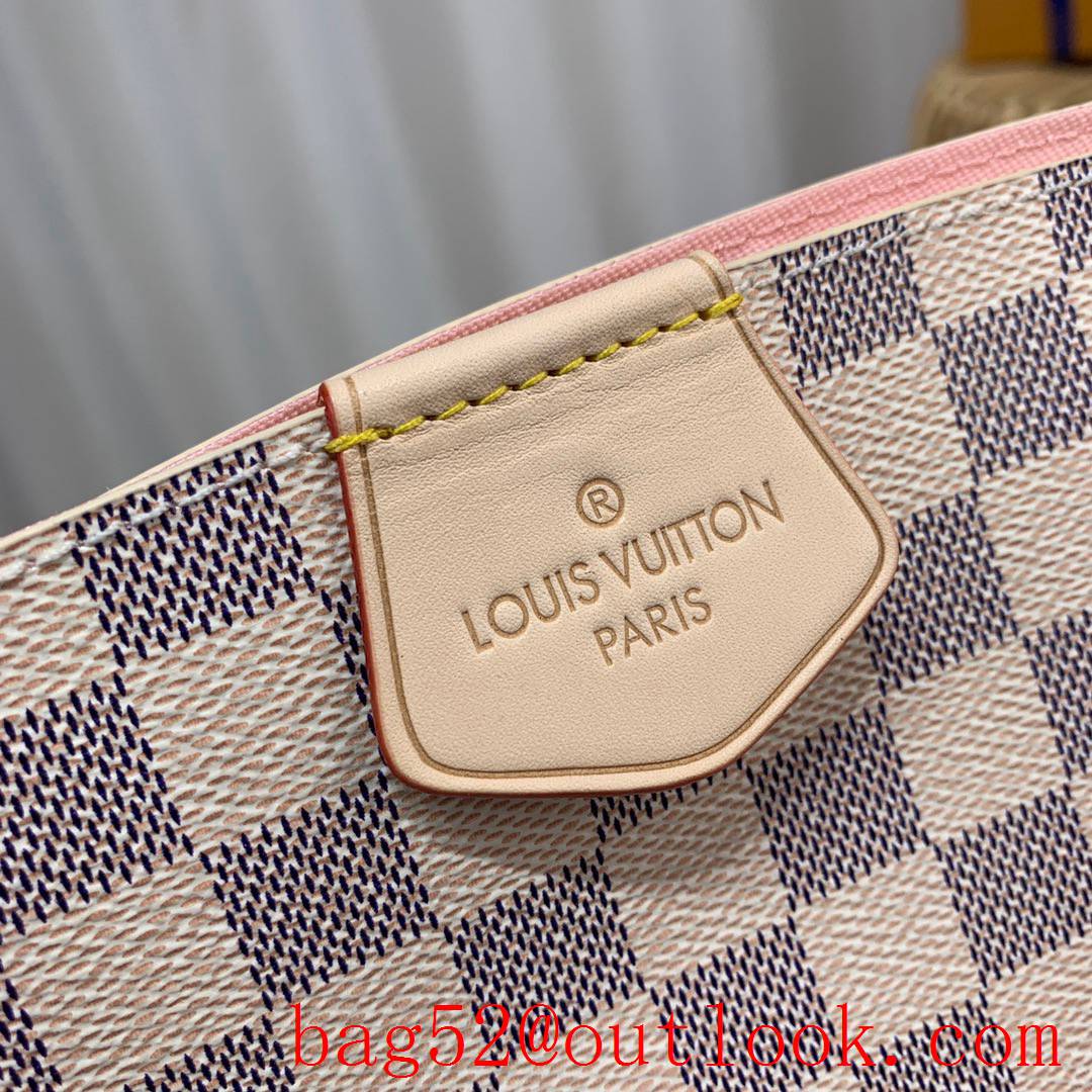 Louis Vuitton LV Graceful Small Handbag Bag with Damier Azur Canvas N42249 Cream 2