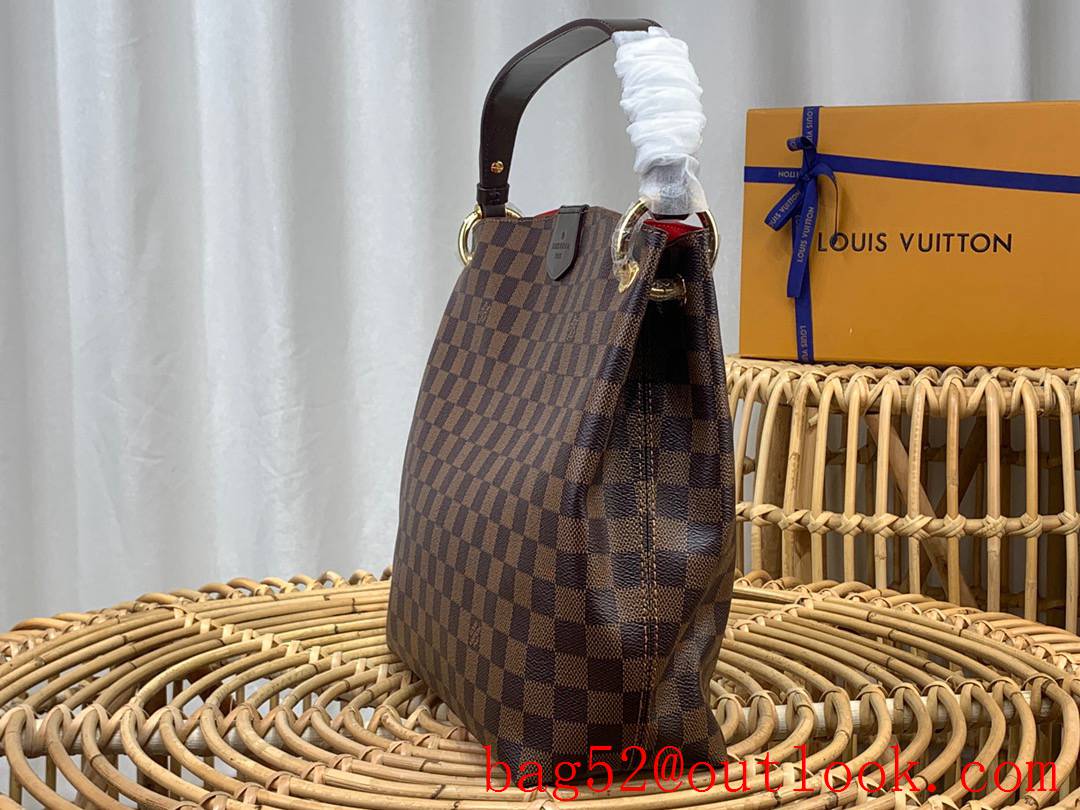 Louis Vuitton LV Graceful Small Handbag Bag with Damier Ebene Canvas N44044 Brown