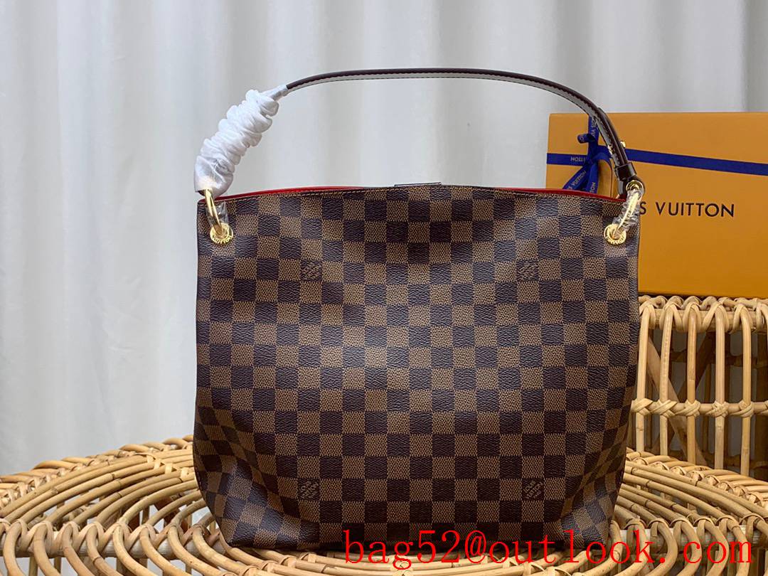 Louis Vuitton LV Graceful Small Handbag Bag with Damier Ebene Canvas N44044 Brown