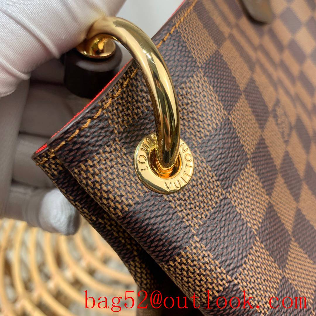 Louis Vuitton LV Graceful Small Handbag Bag with Damier Ebene Canvas N44044 Brown