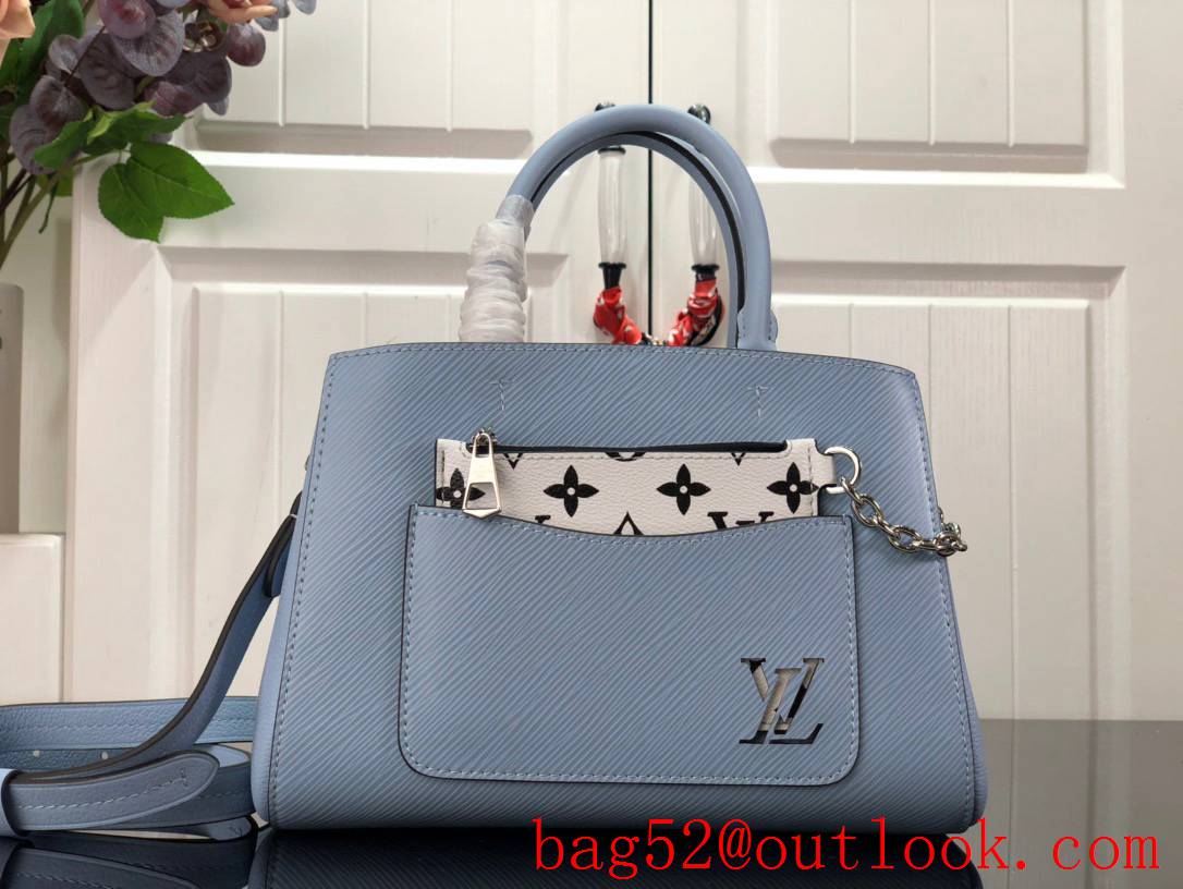 Louis Vuitton LV Marelle Tote BB Handbag Bag with Epi Leather M59950 Blue